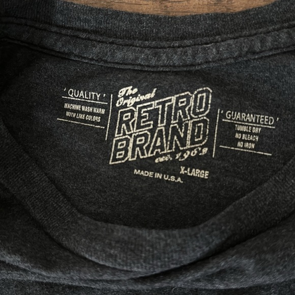 Perdue Boilermakers The Original Retro Brand super soft heather grey/blk T-shirt - Picture 4 of 7